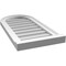 Ekena Millwork Round Top Surface Mount PVC Gable Vent w/ 2"W x 2"P Brickmould Sill Frame, 14"W x 28"H GVPRT14X2803SN - alternate 3